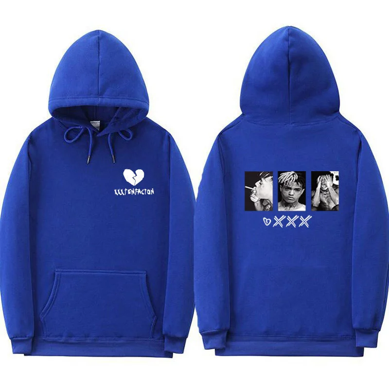 Street style cuff sports hoodie
