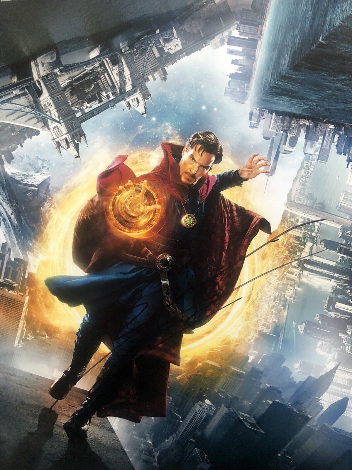 Benedict Cumberbatch Signed Doctor Strange 11x14 Photo Poster painting AFTAL