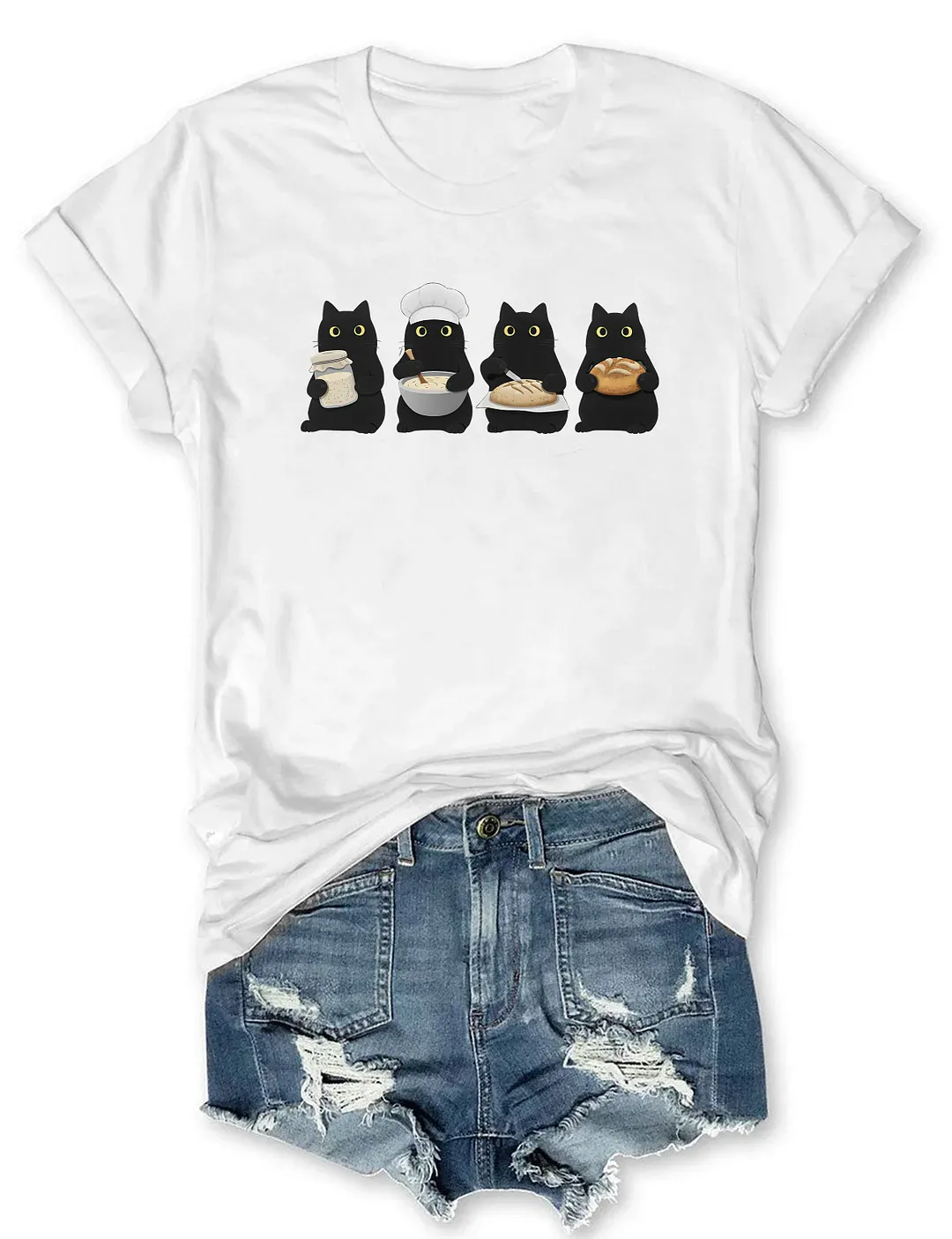 Black Cats Sourdough T-shirt