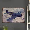 Avion - Panneaux en &eacute;tain m&eacute;tallique(20*30cm/30*40cm) - Garage