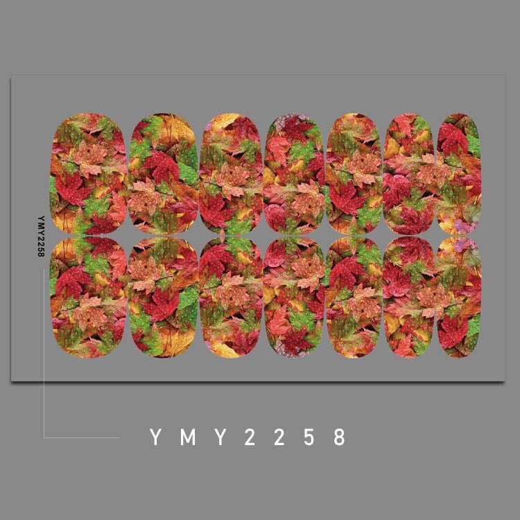Forest Series Nail Art Accessories Stickers Nail Stickers Cartoon Butterfly Squirrel Autumn Maple Leaf Nail Stickers