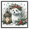 Christmas Puppy-11CT Stamped Cross Stitch 40*40cm/15.75*15.75in