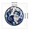 Cat And Butterfly-11CT Stamped Cross Stitch 40*40cm/15.75*15.75in tapestrymarket