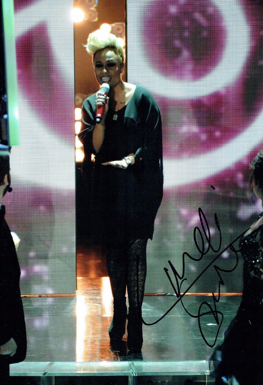 Emeli SANDE SIGNED Autograph 12x8 Photo Poster painting C AFTAL COA Scottish Singer Songwriter