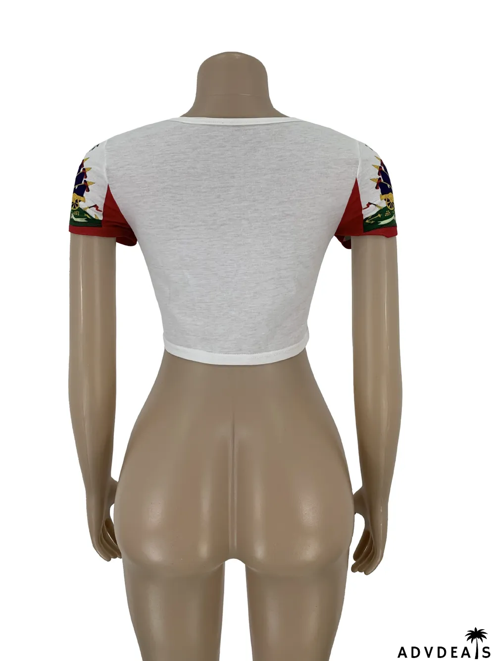 Casual Printed Short Sleeve Slim T Shirts Top