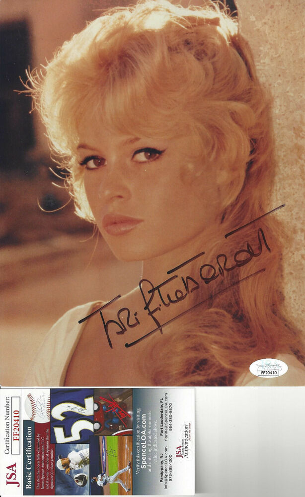 Beautiful actress Bridget Bardot  Autographed 8x10  sexy Photo Poster painting JSA Certified