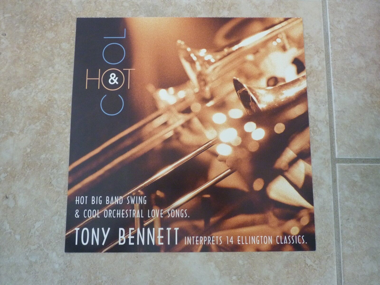 Tony Bennett Hot & Cold Ellington Promo LP Record Photo Poster painting Flat 12x12 Poster #2