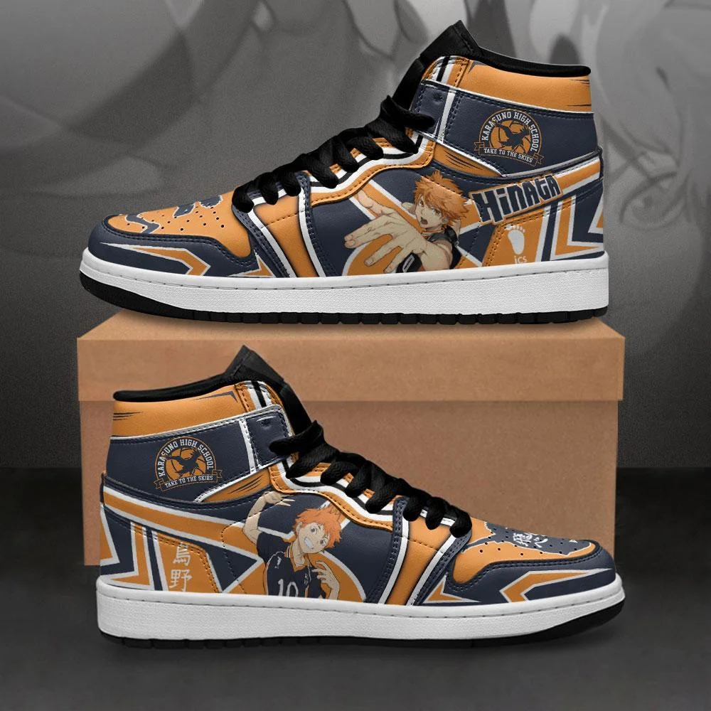 Kingofallstore - Karasuno Hinata Shoyo Sneakers Haikyuu Anime Shoes MN10