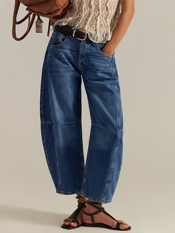 Vintage Casual Wide-leg Women's Jeans tjj Shicloths