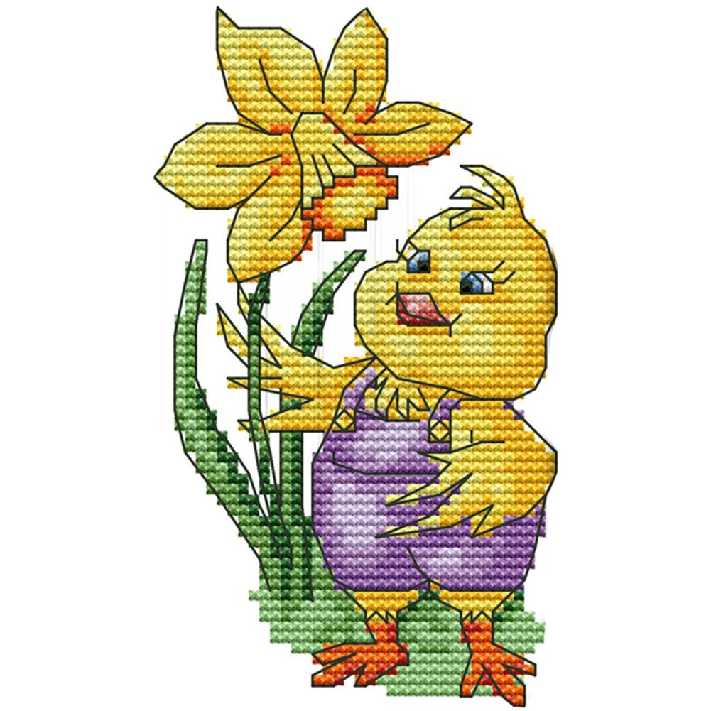 

Halloween chicks - 14CT Stamped Cross Stitch - 10*17cm, 501 Original