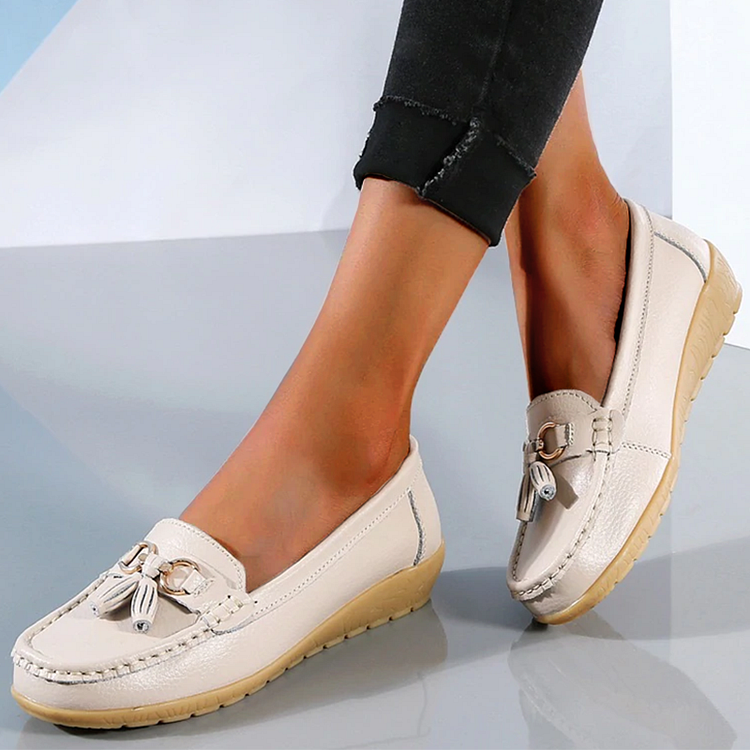 Fashion VanccySlip on loafers Women's Real Soft Nice Shoes QueenFunky