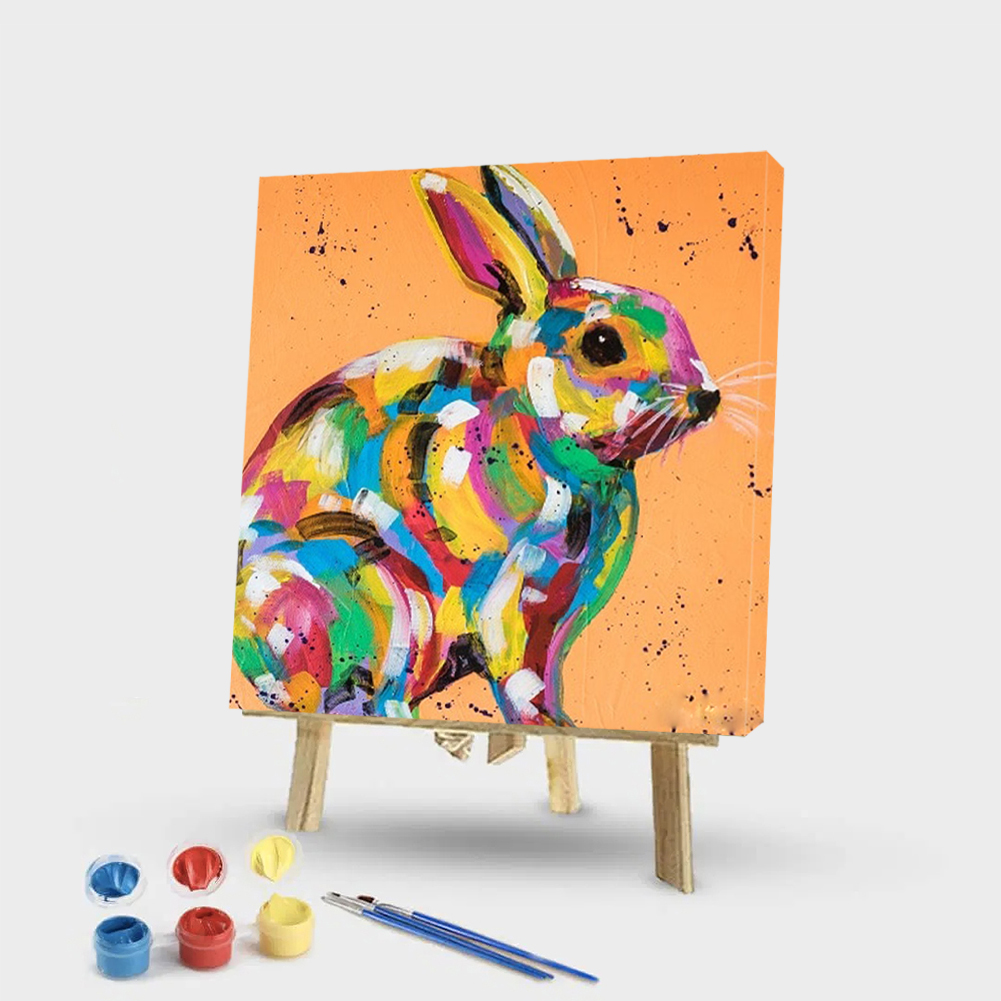 

50*40CM - Paint By Numbers - Colorful Rabbit, 501 Original