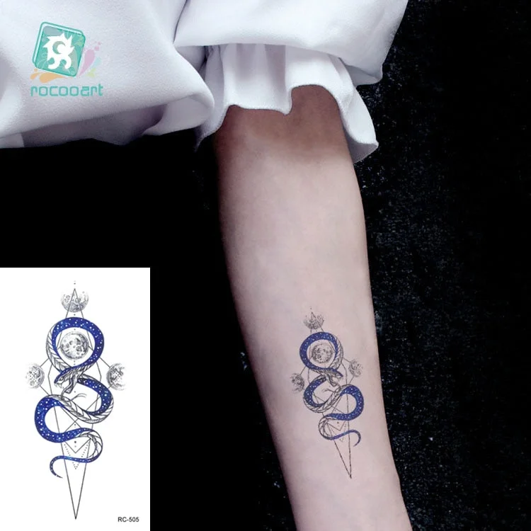 Rocooart Animal Waterproof Temporary Tattoo Sticker Flamingo Cat Fox Tatoo Body Art Women New Fake Taty Tatuaje Cute Small Tatto