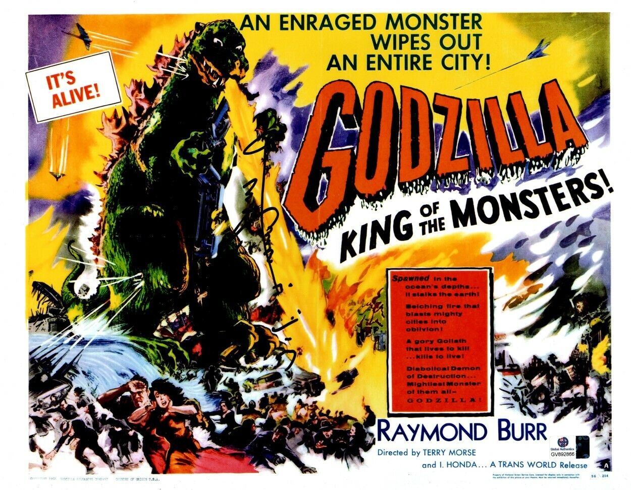 Harou Nakajima Signed Autographed 11X14 Photo Poster painting Godzilla King of Monsters GV892866