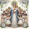 DIY Special Shaped Drill Diamond Painting Kit Framed - Faith
