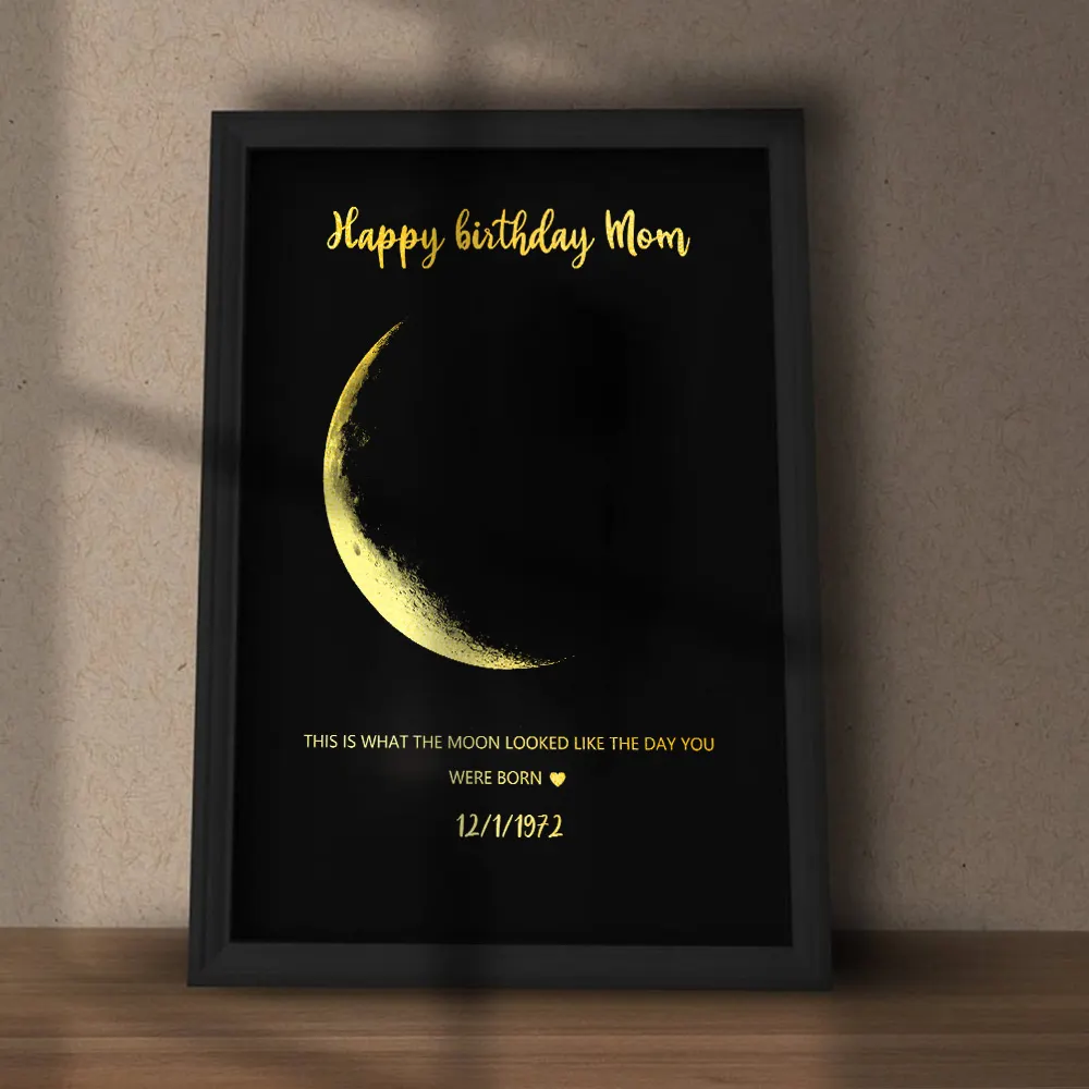 Moon 219 Custom Art Real Moon Phase Christmas Gift