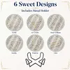 [Upgrade]6pcs/set DIY Diamond Painting Waterproof Case Classic Sweet Pearl Art Coaster Gift Decor Set