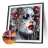Elegante Dame - speziell geformte Diamantmalerei - 40 * 40cm
