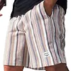 Men's Striped 17INCH Cotton Blend Shorts With Relaxed Fit And Side Pockets by Inlyline