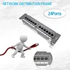 12/24 Ports Network Tool Kit CAT6 Patch Panel RJ45 Networking Wall Mount Rack