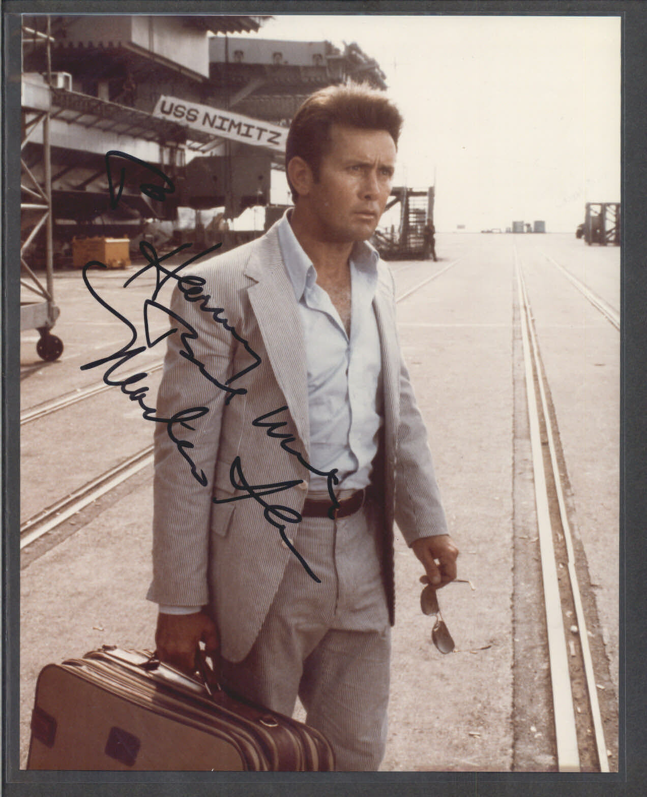 Martin Sheen - Signed Autograph Color 8x10 Photo Poster painting - The Final Countdown