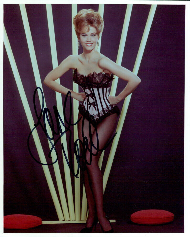 Jane Fonda signed authentic 8x10 Photo Poster painting COA