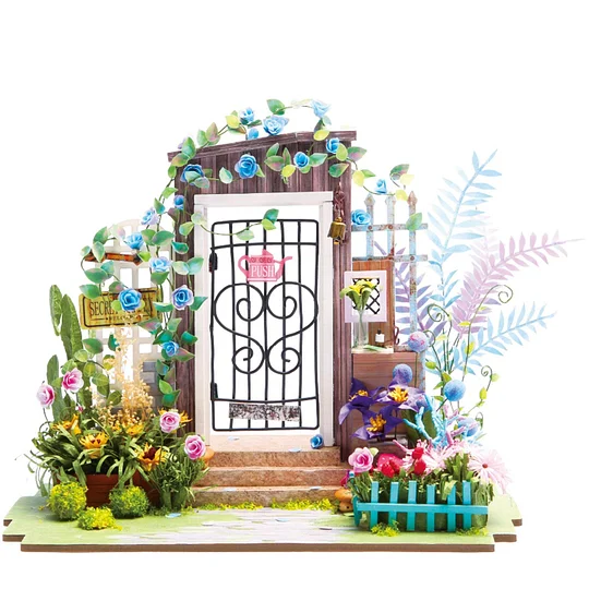 Robotime DIY Mini Dollhouse Building Model Home Decoration toys Garden Entrance DGM02 | Robotime Canada