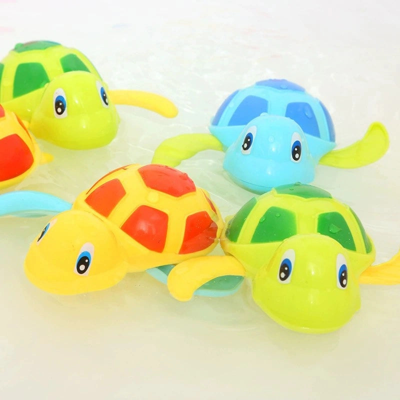 Bath Toy Little Turtle Chain Children’s Water Play Set Cool Swim Bathroom Clockwork Baby Infant Shake Tone Same