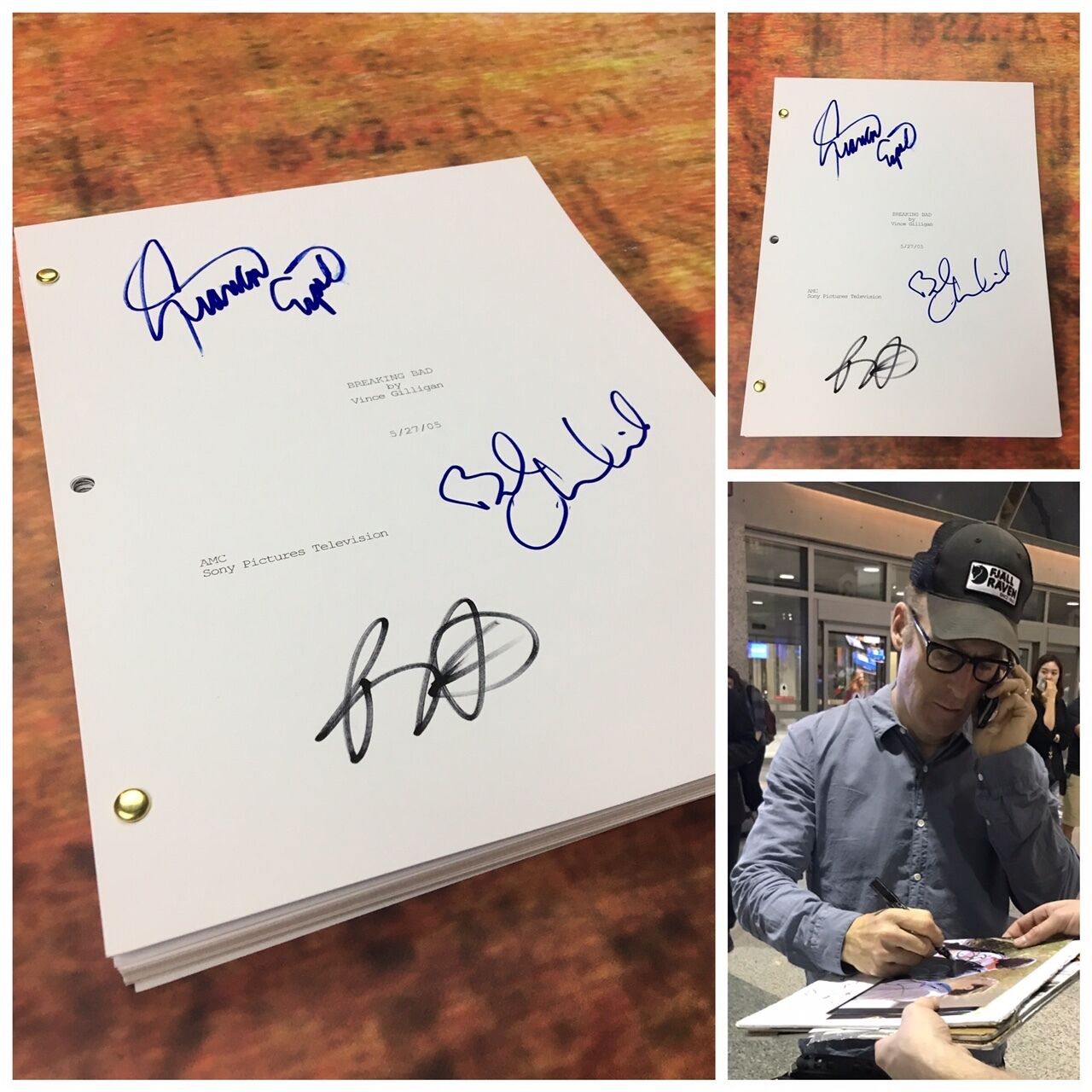 GFA Bob Odenkirk Cast x3 * BREAKING BAD * Signed TV Episode Script PROOF AD1 COA