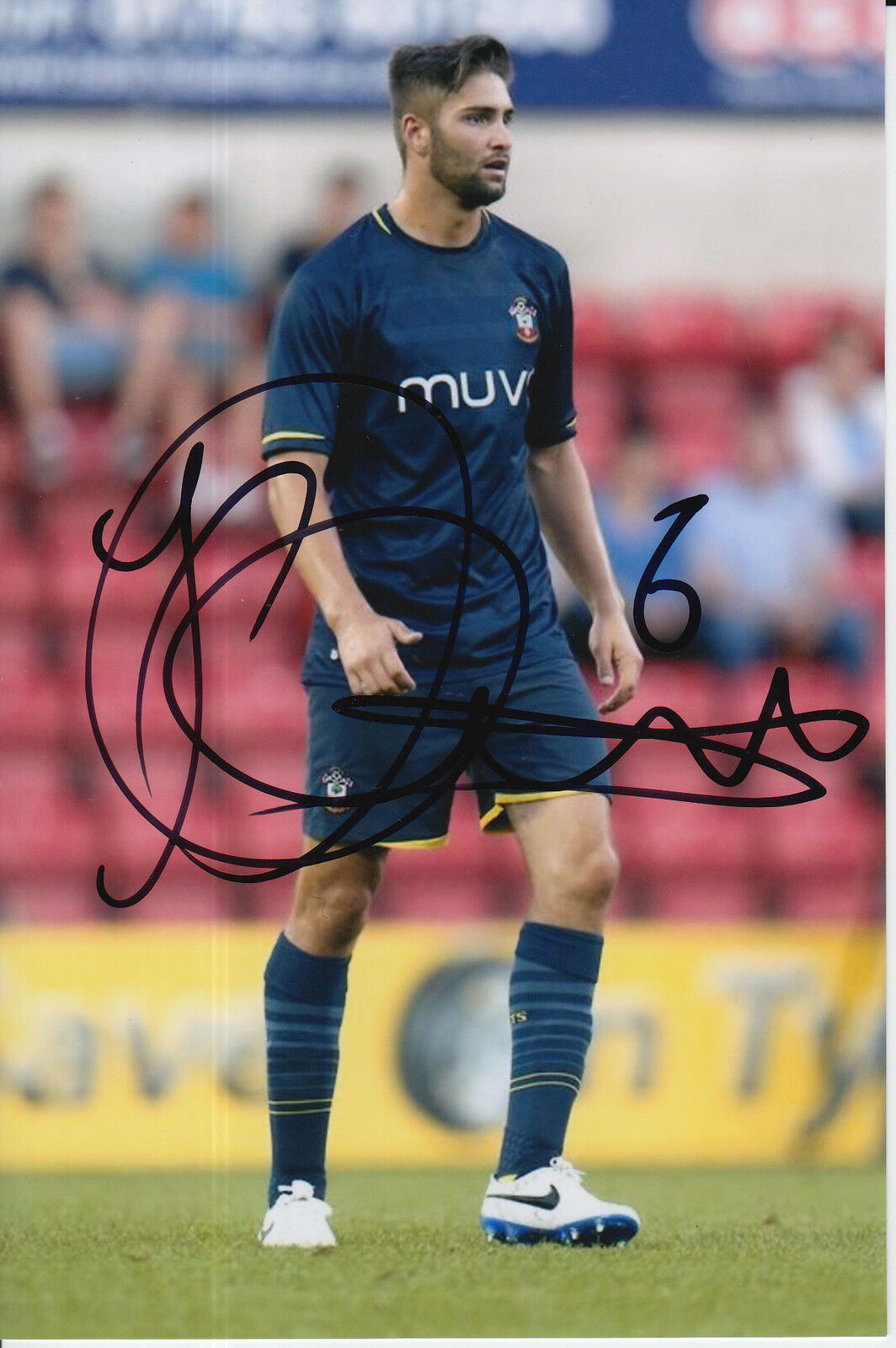 SOUTHAMPTON HAND SIGNED JORDAN TURNBULL 6X4 Photo Poster painting 1.