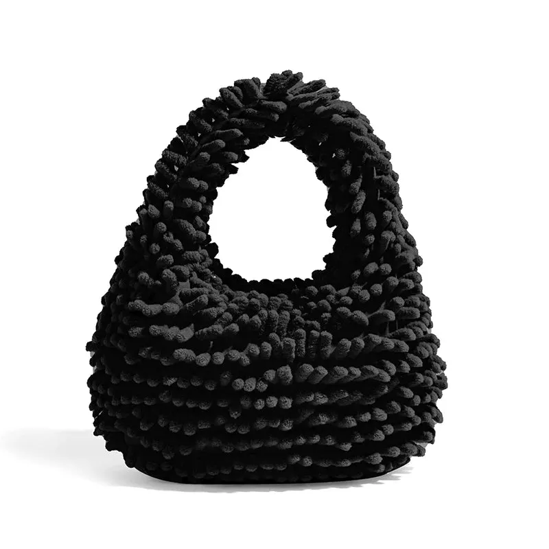 Brownm Plush Handbag