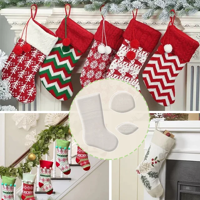 Handmade Christmas Stocking Template Set - (With Instructions)