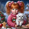 uk.everydayedeals (Limited Stock)Diamond Painting - Full Round - Girl(40*40cm)