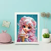 Cartoon Little Girl Diamond Art Painting Kits with Frame 
