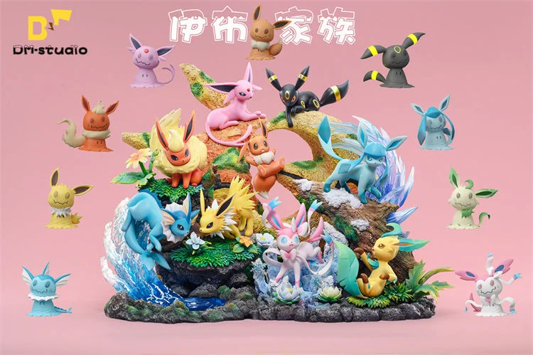 Vaporeon & Flareon & Jolteon - Pokemon Resin Statue - DM Studios [In Stock]