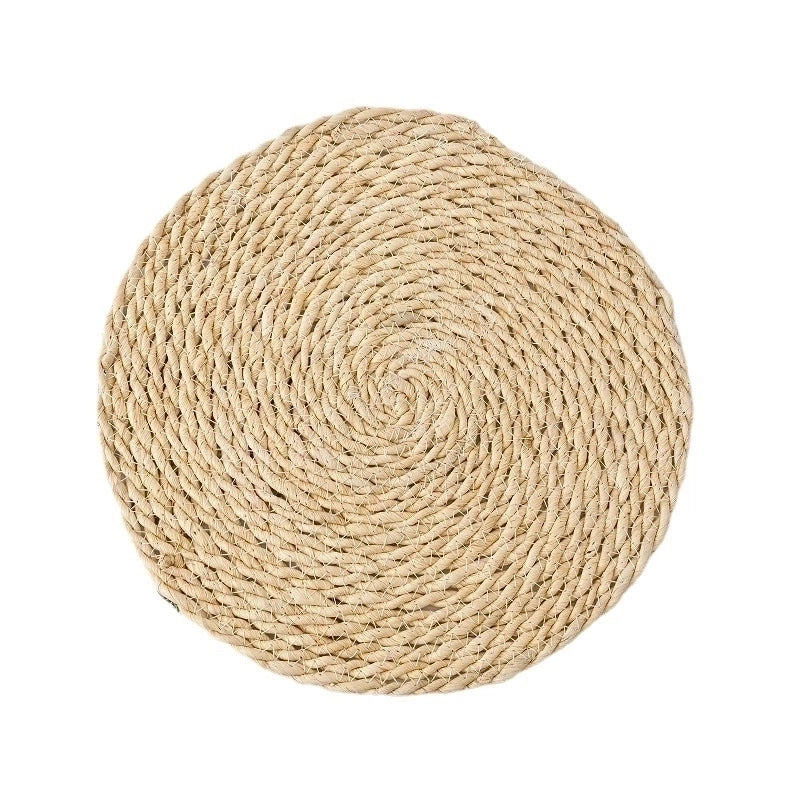 Casual Solid Color Straw Placemat