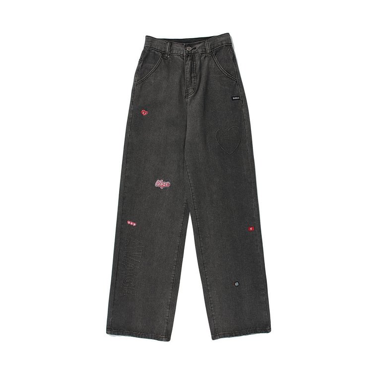 Jeans Men's Large Size Retro Sports Trousers Baggy Straight Trousers Casual Men's Clothing Men Jeans