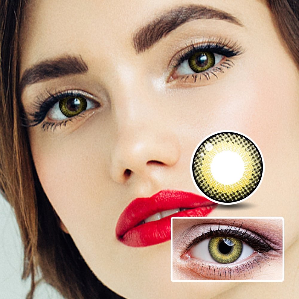 Honey Fruit Brown Colored Contact Lenses
