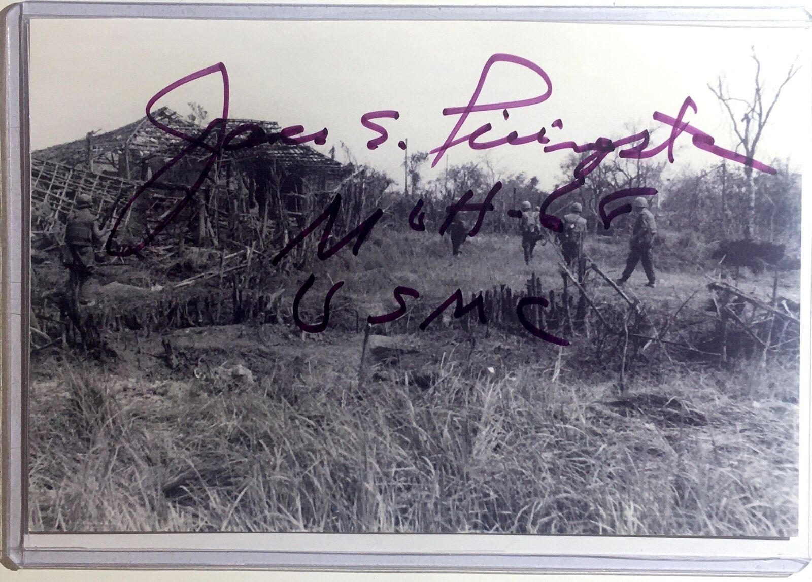 James Livingston Signed 4x6 Photo Poster painting Medal of Honor Vietnam War Autograph Auto