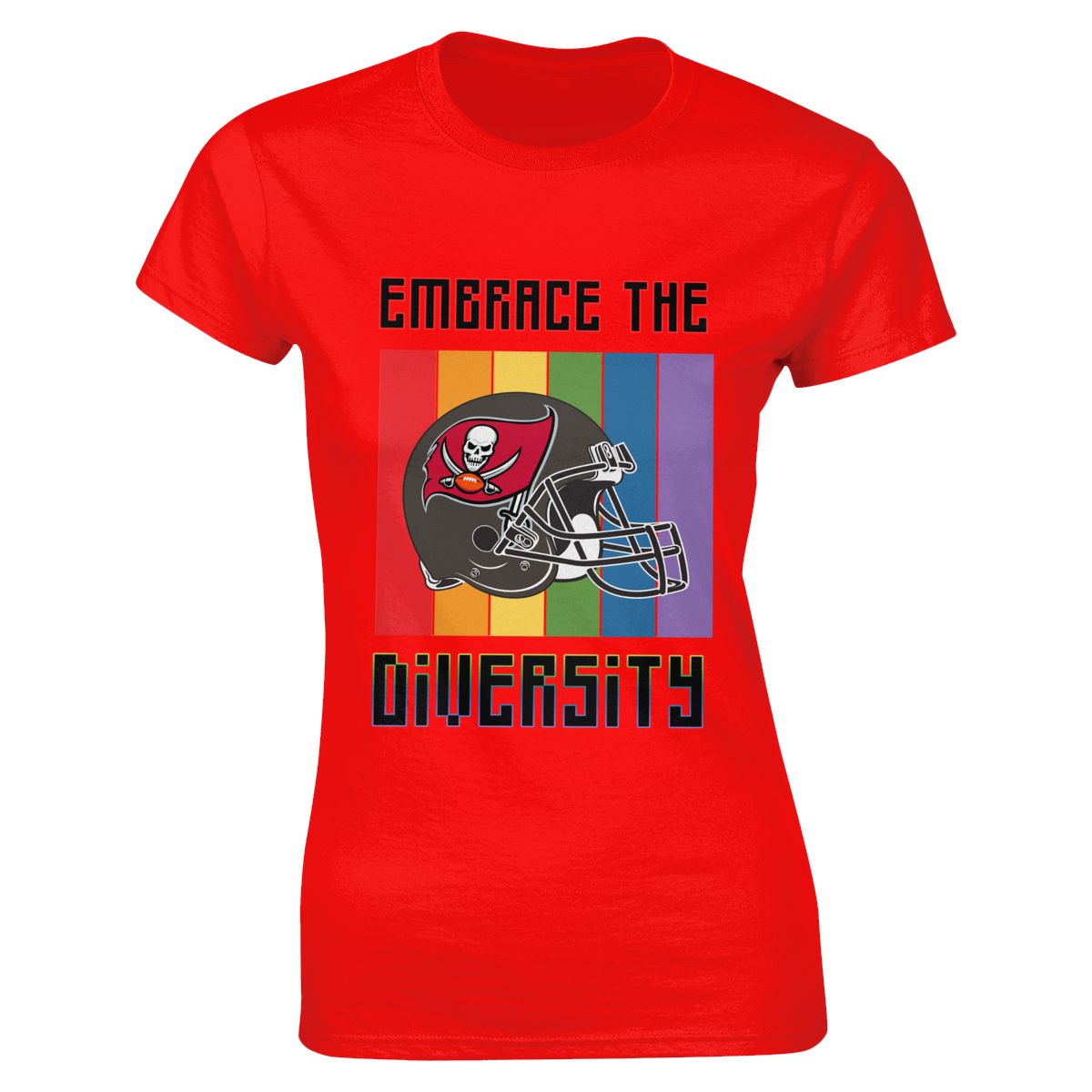 Tampa Bay Buccaneers Embrace The Diversity Women's Crewneck T-Shirt