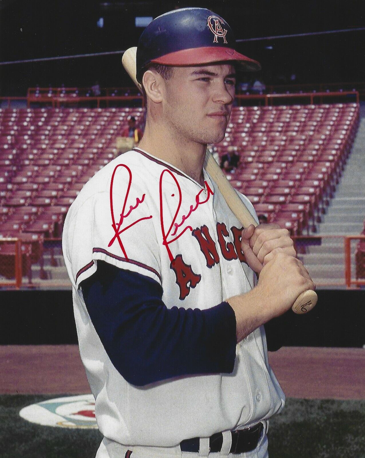 Signed 8x10 RICK REICHARDT California Angels Autographed Photo Poster painting - COA