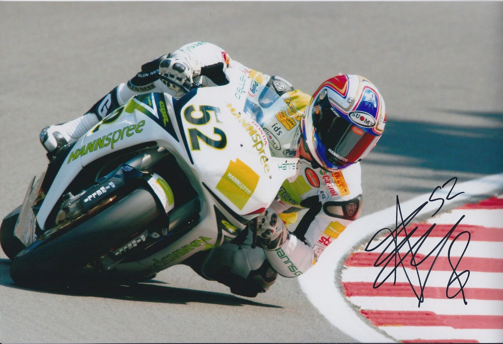 James Toseland SIGNED Hannspree Superbike Champion 12x8 Photo Poster painting AFTAL COA