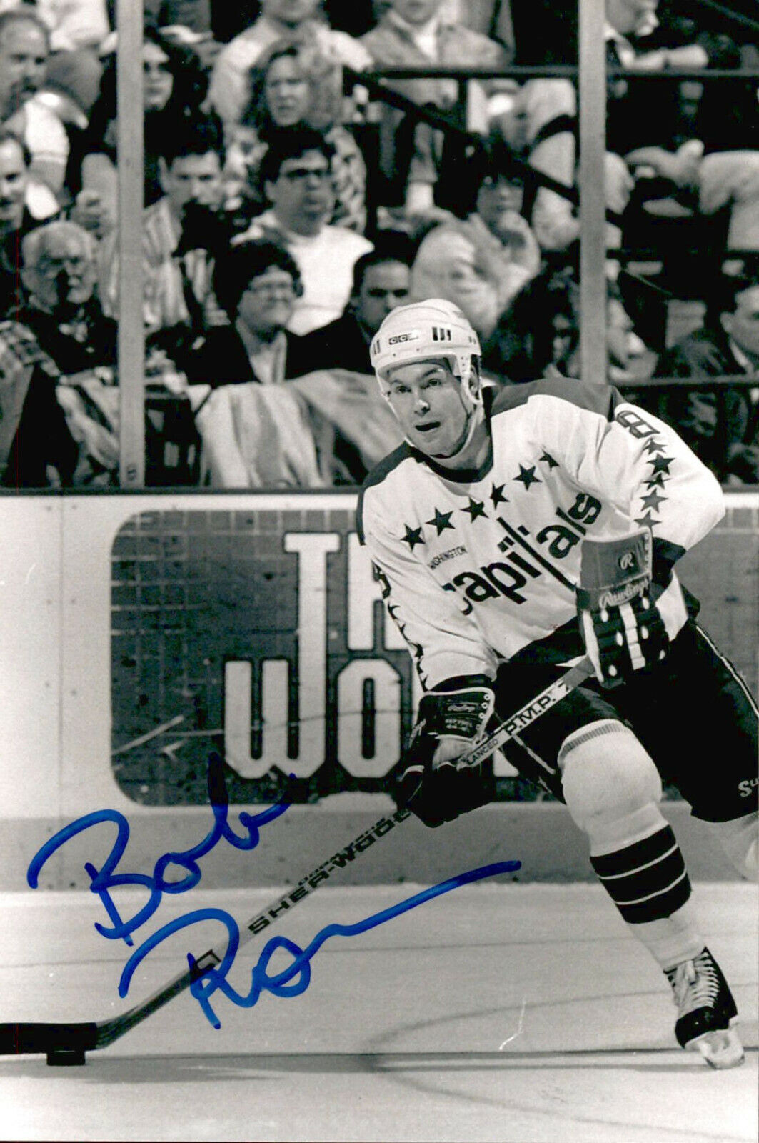 Bob Rouse SIGNED autographed 4x6 Photo Poster painting WASHINGTON CAPITALS #3