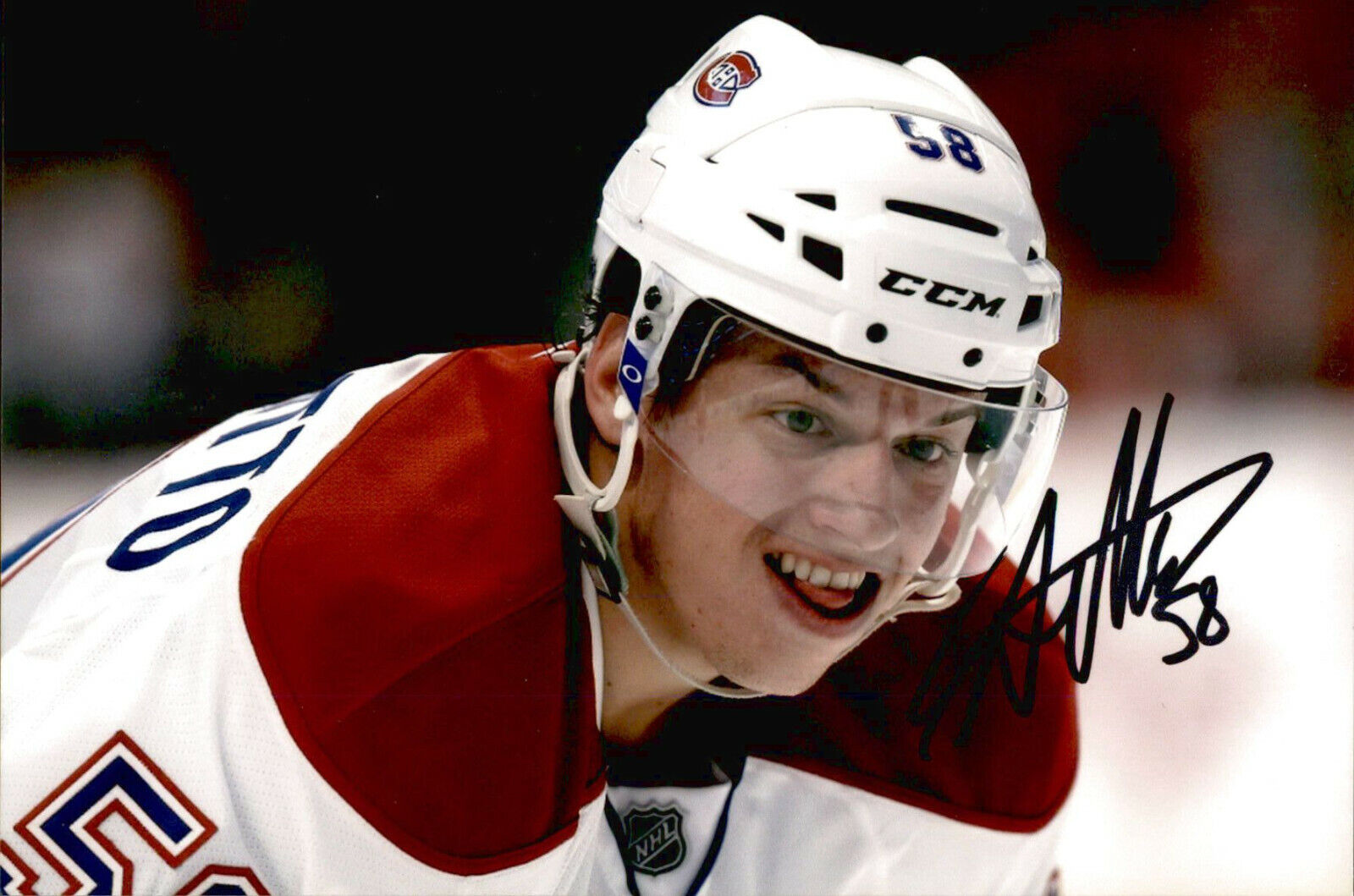 Sven Andrighetto SIGNED 4x6 Photo Poster painting MONTREAL CANADIENS / COLORADO AVALANCHE #7