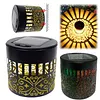 Solar Fence Lights Mandala Theme Waterproof Metal Solar Powered Deck Step Stair Lights for Garden Post Patio Decor Gifts for Women Mom