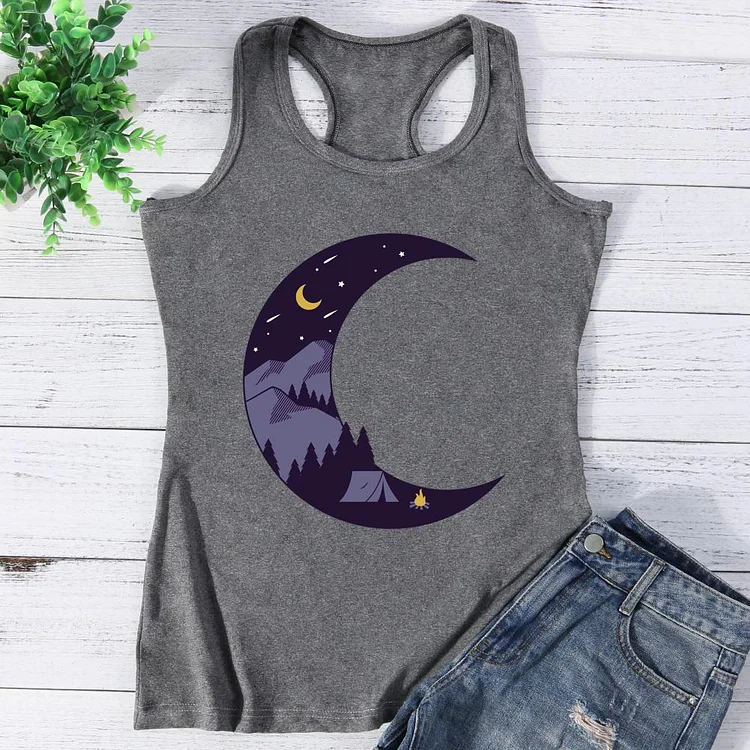 Camping on The Moon Vest Top-Annaletters