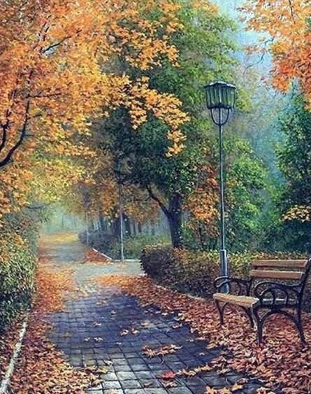 

Autumn in the Garden – Paint By Numbers - 40*50CM, 501 Original