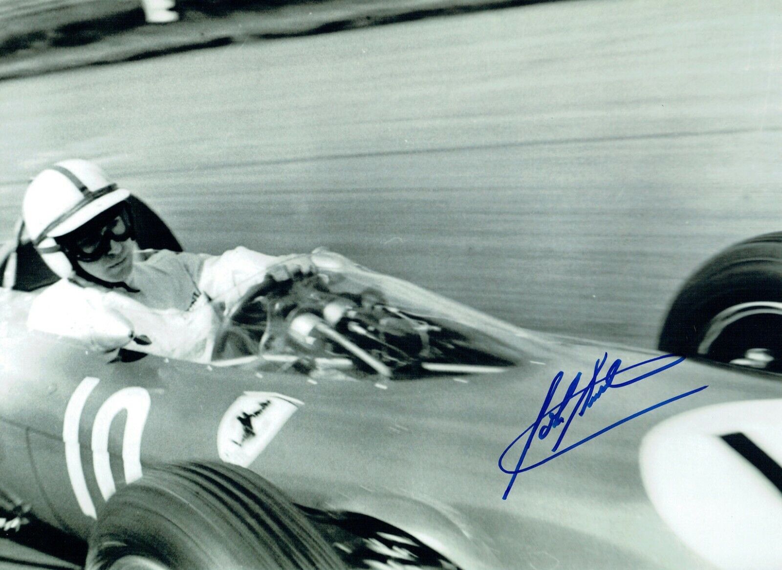 John SURTEES Autograph SIGNED Photo Poster painting b 16x12 AFTAL COA Formula 1 Champion