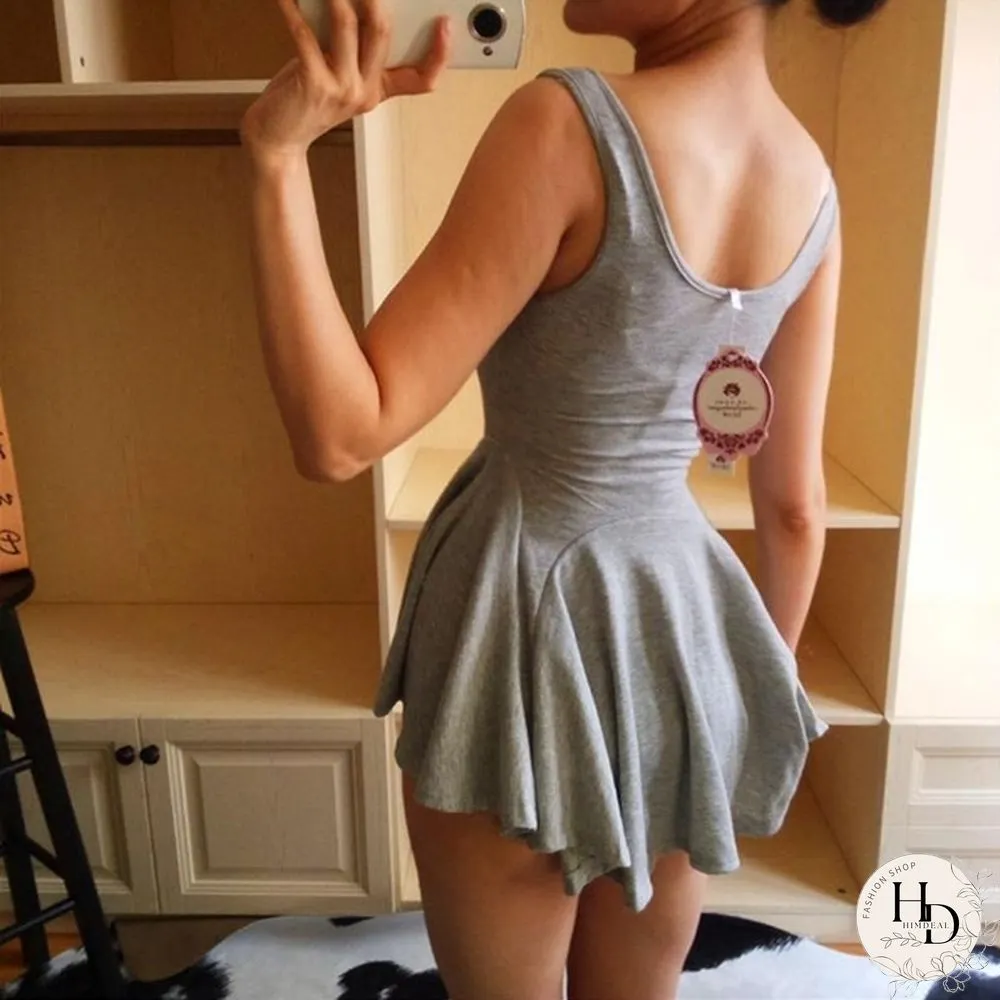 Women's Short Skirts Fluffy Skirt High Waist Knit Skirt Women's Pleated Mini Skirt Casual Elastic Flare Skirt Female Mini Skirt