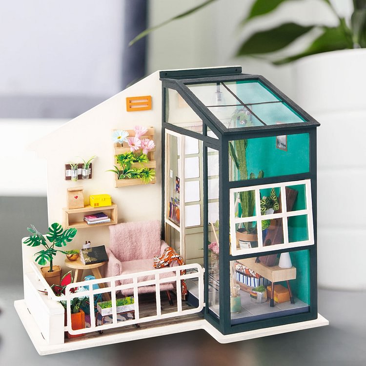 Robotime Rolife Balcony Daydreaming Miniature House UK Seller 